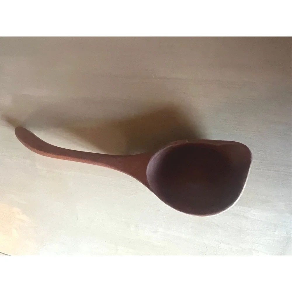 Handmade Ladle Wooden Pot Sitter Spoon 11.5